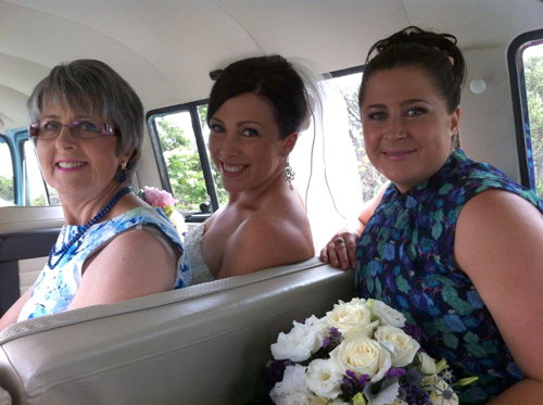 The bridal party arrives Celia-John-Nov-2013-bridal-party.jpg