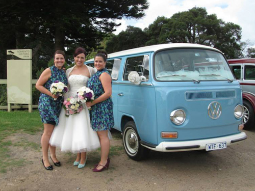 Celia and her bridesmaids with George Celia-John-Nov-2013-arriving.jpg